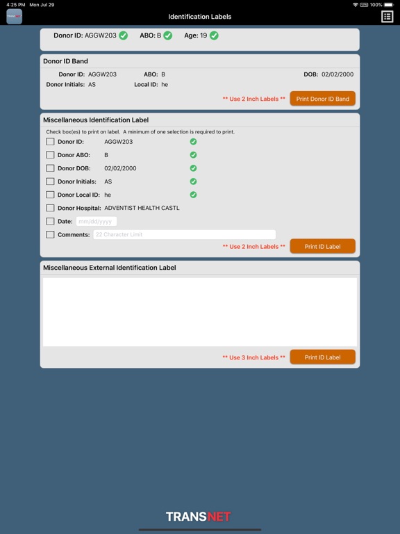 TransNet Training iPad screenshot 4 - Medical app
