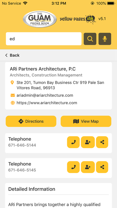 Guam Phone Book Screenshot