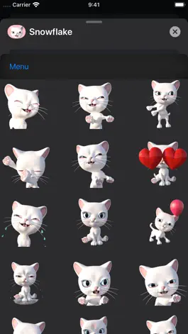 Game screenshot 3D Animated Cat Emoji Stickers apk