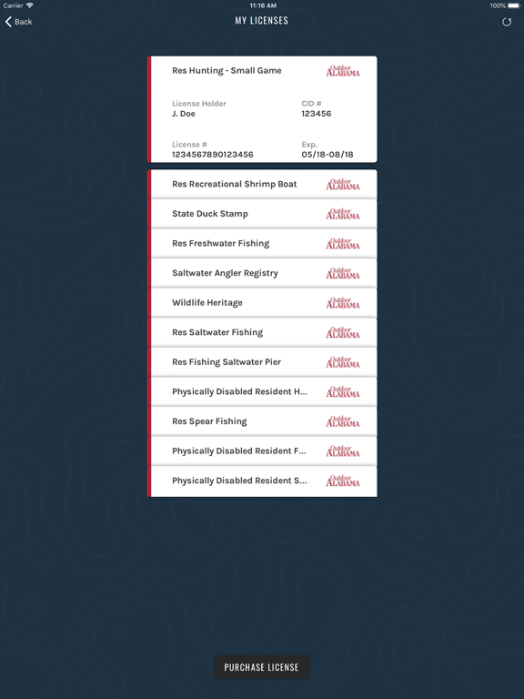 App screenshot