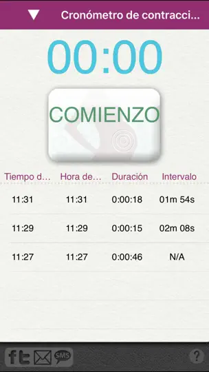 Captura de pantalla de IPregnant Lite en iPhone 5