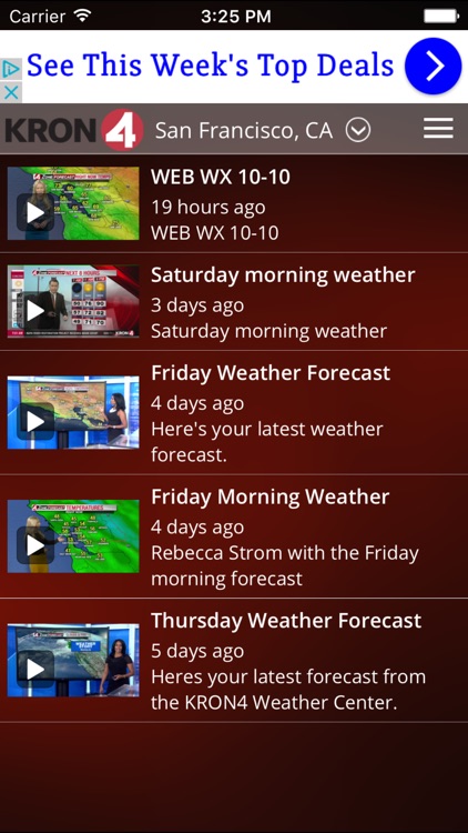 KRON4 Wx - San Francisco screenshot-4