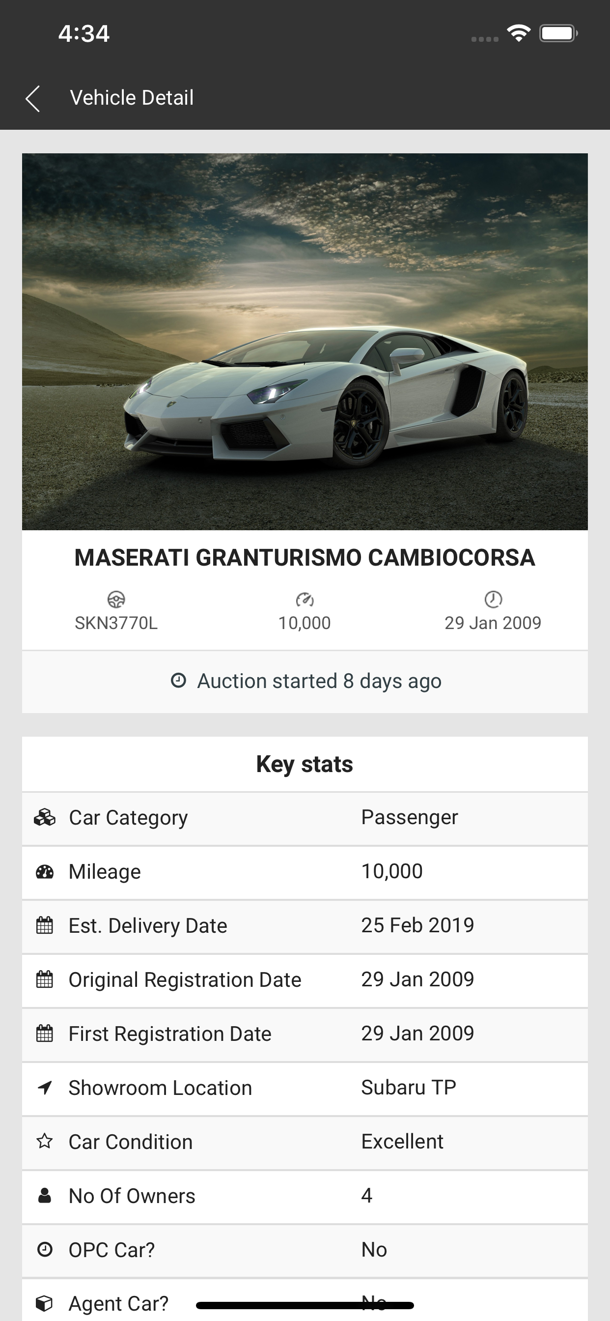 T8 Auction screenshot 3