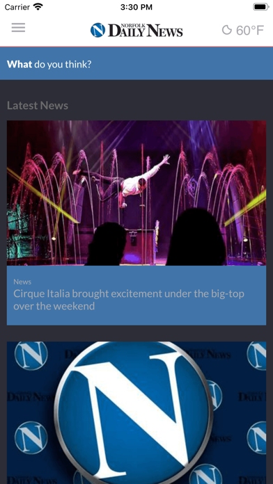 Norfolk Daily News Screenshot