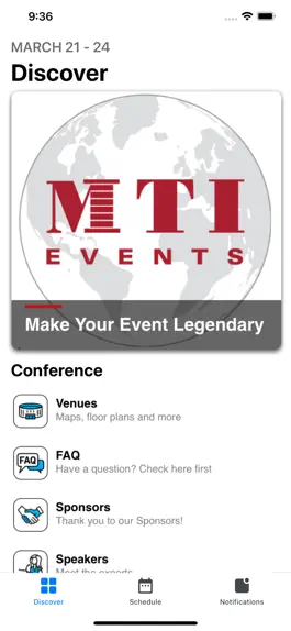 Game screenshot MTI Events App mod apk