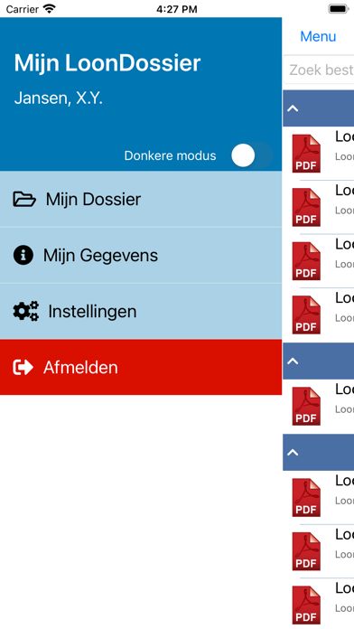 Mijn LoonDossier Screenshot