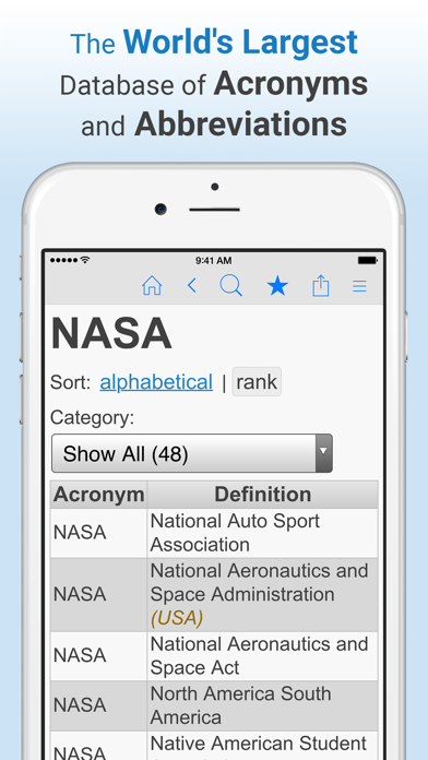 Screenshot #1 pour Acronym Finder