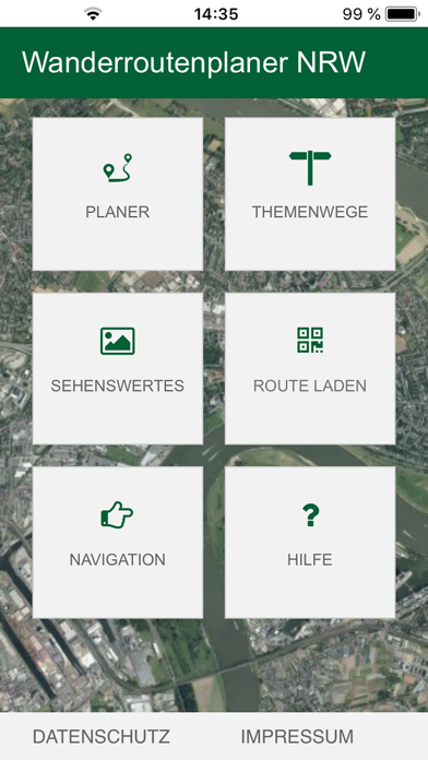 Wanderroutenplaner NRW mobil Screenshot