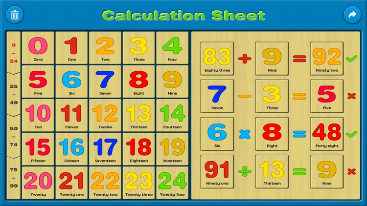 Calculation Sheet - Experiment