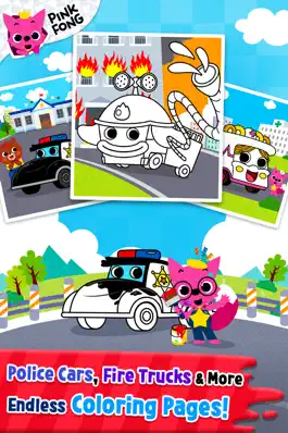 Game screenshot Cars Coloring Book PINKFONG apk
