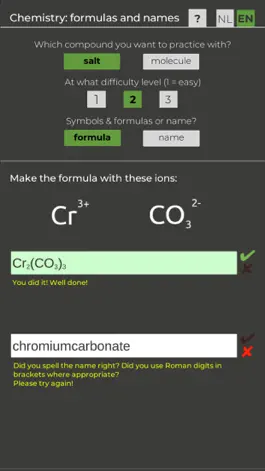 Game screenshot Chemistry formulas & names hack