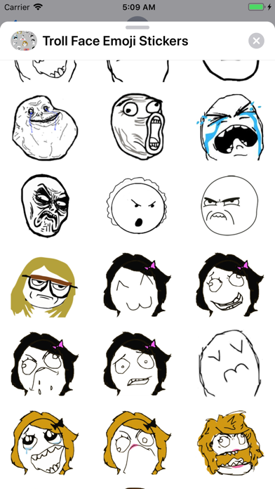 Screenshot #3 pour Troll Face Emoji Stickers