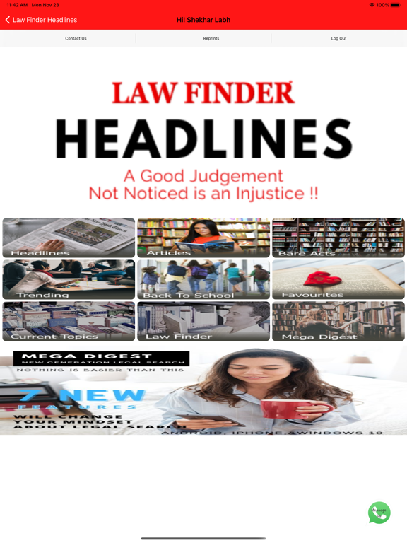 Screenshot #4 pour Law Finder Headlines