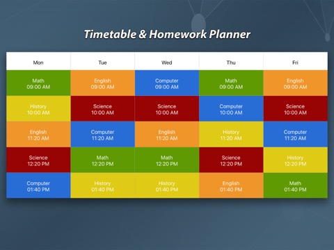 Timetable & Homework Plannerのおすすめ画像1