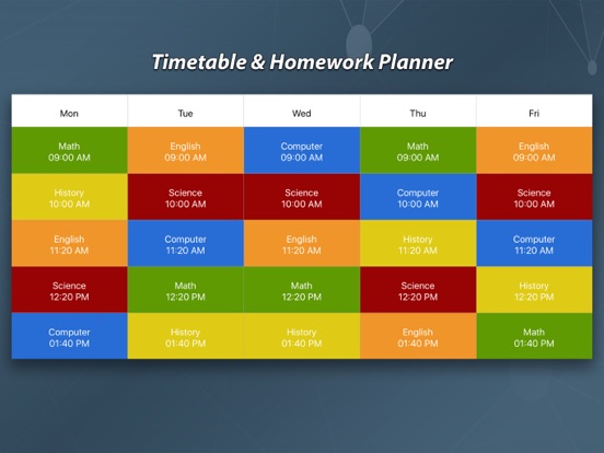 Screenshot #1 for Timetable & Homework Planner