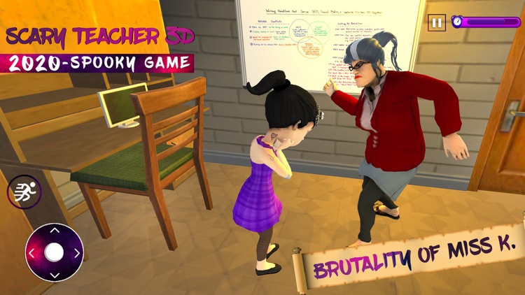 Evil Teacher Spooky 3D Game screenshot-4