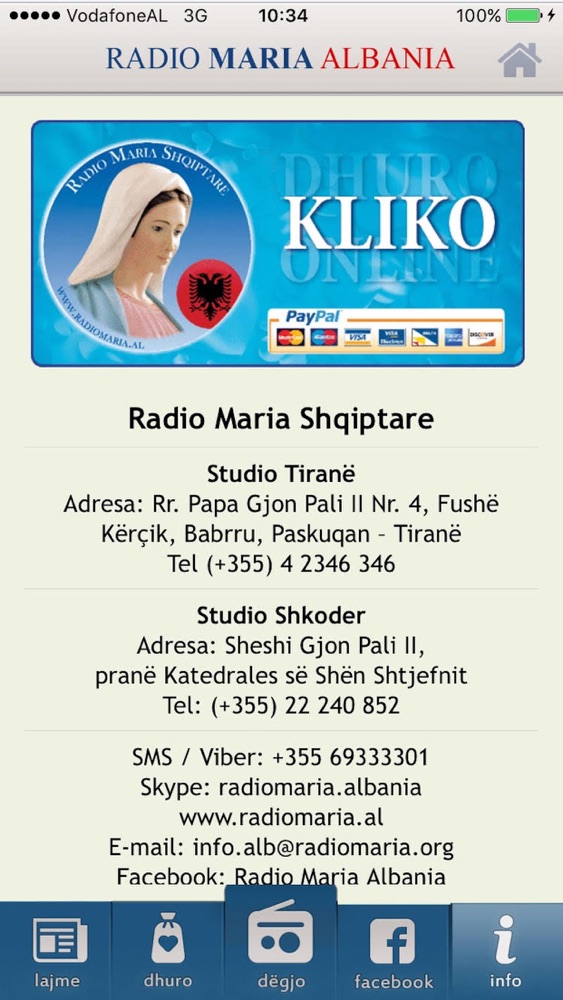 Radio Maria Albania App for iPhone - Free Download Radio Maria Albania for  iPad & iPhone at AppPure