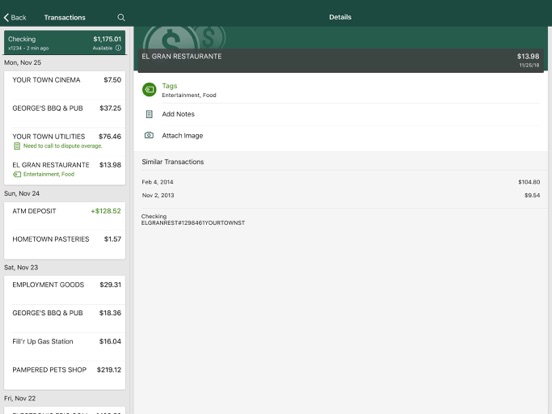 MCB Go iPad screenshot 3 - Finance app
