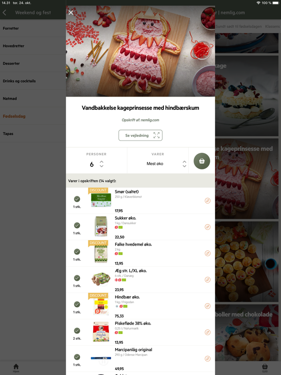 nemlig iPad screenshot 6 - Shopping app