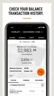 harley-davidson® visa card iphone screenshot 3