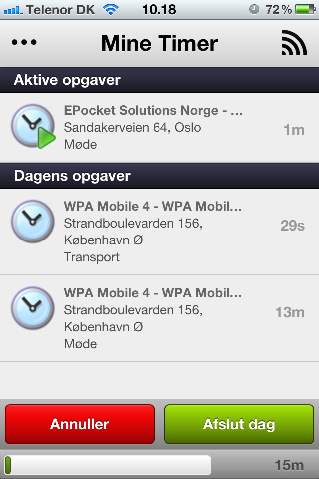 WPA Touch screenshot 2