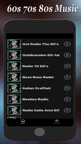 60s 70s 80s Music screenshot