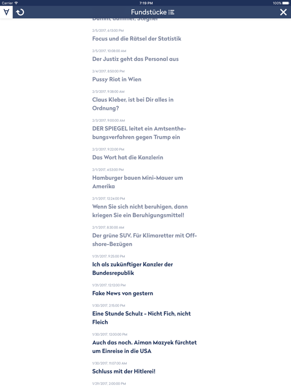 Achgut-Fundstücke iPad screenshot 4 - News app