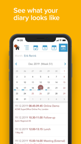 SuperOffice Pocket CRM screenshot
