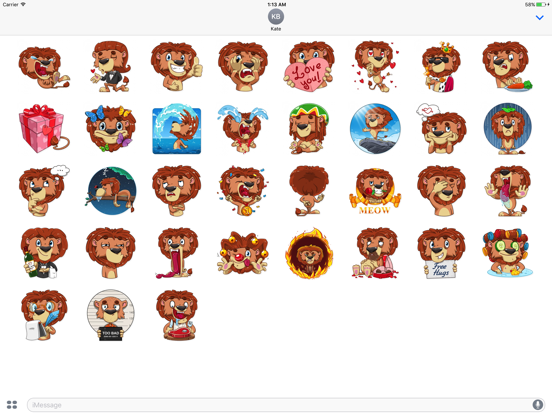 Screenshot #5 pour King Leo,Stickers for iMessage