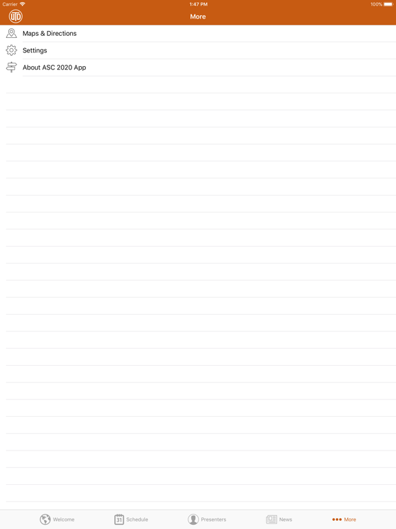 UTDallas ASC Conference iPad screenshot 4 - Education app