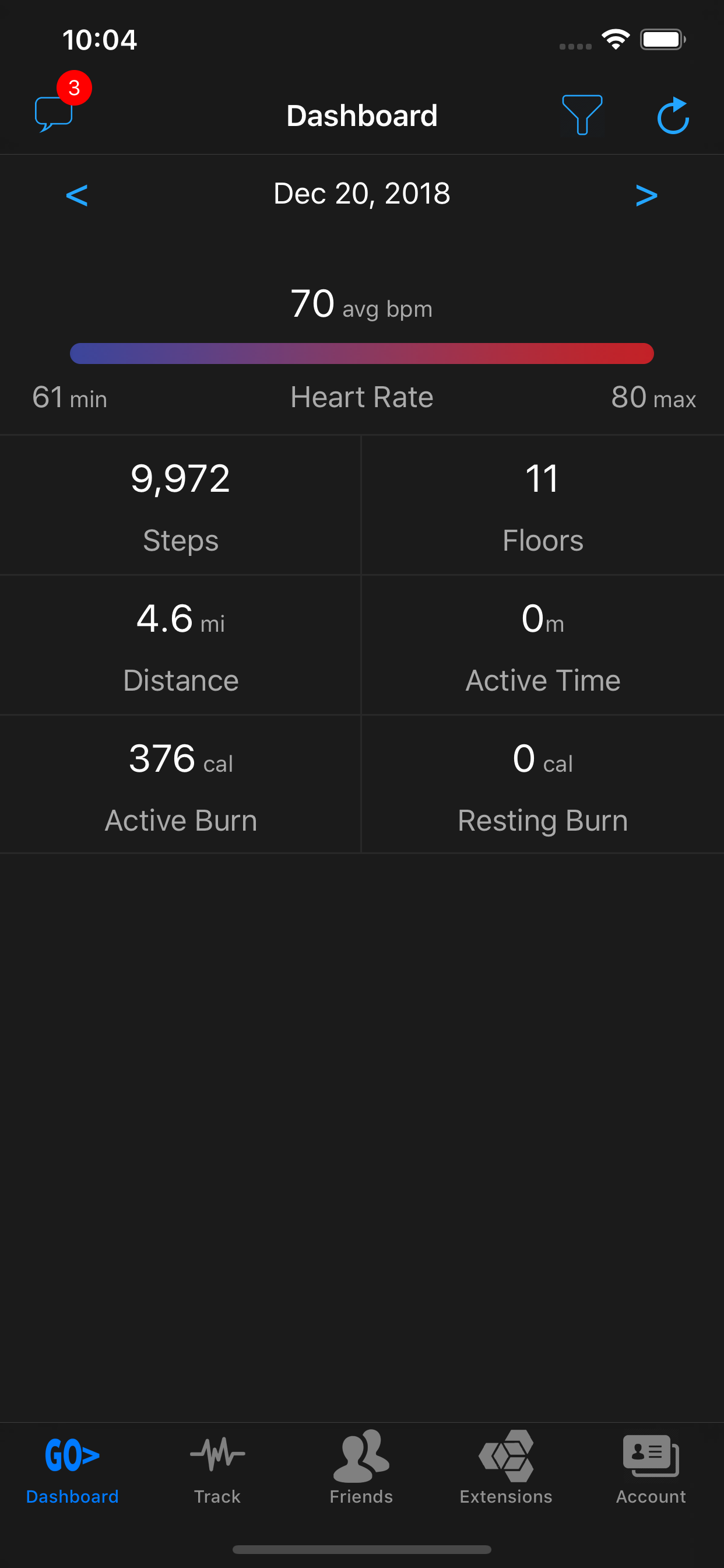 GO HeartRate Pedometer Fitness