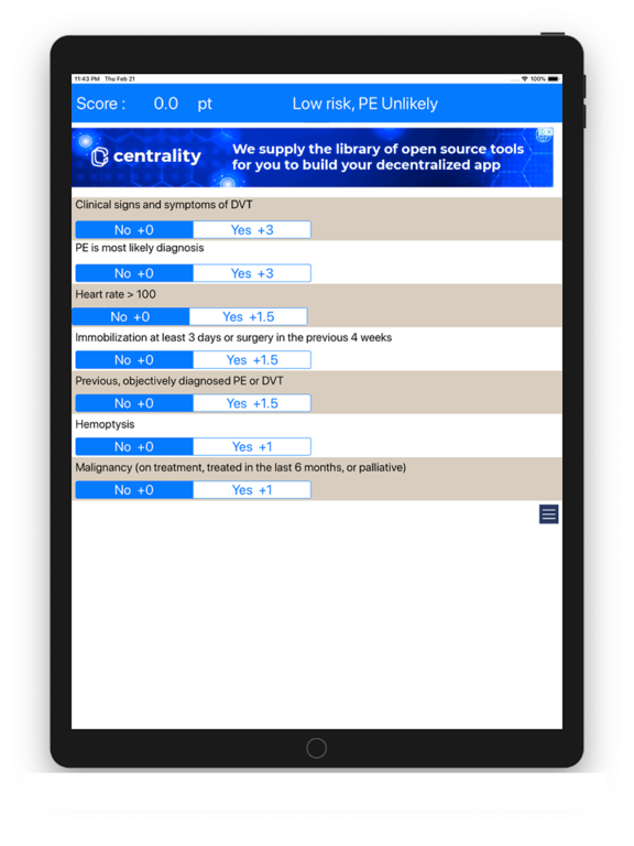 Screenshot #4 pour Wells score for PE