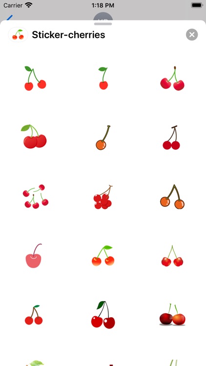 Sticker cherries