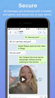 zangi private messenger iphone screenshot 1