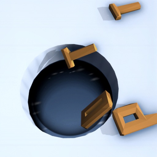 Letter Hole 3D icon