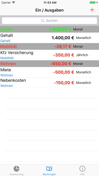 Wo ist mein Geld? Verwalte