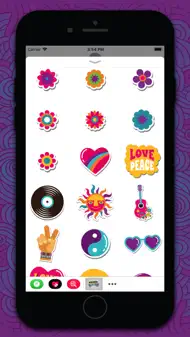 Hippie Bohemian Love Stickers iphone bilder 2