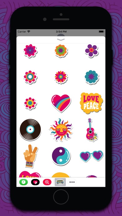 Screenshot #3 pour Stickers d'amour hippie-bohème