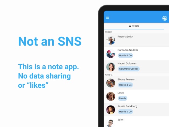 Screenshot #6 pour Memorio: People Note App