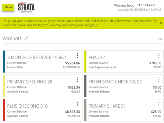 Strata Credit Union iPad screenshot 3 - Finance app