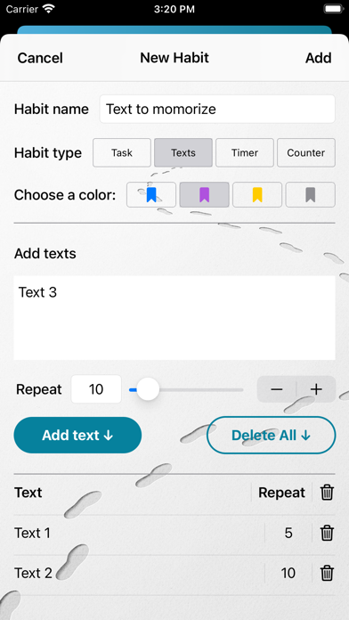 Habits Build Screenshot