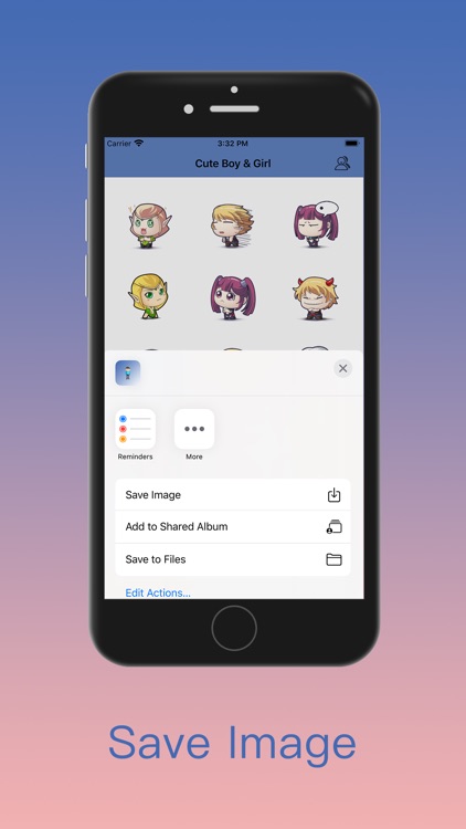 Cute Boy & Girl Stickers