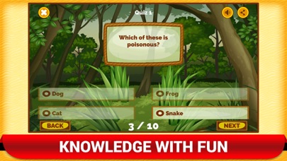 Wild Zoo Animals Quiz Kids App Screenshot