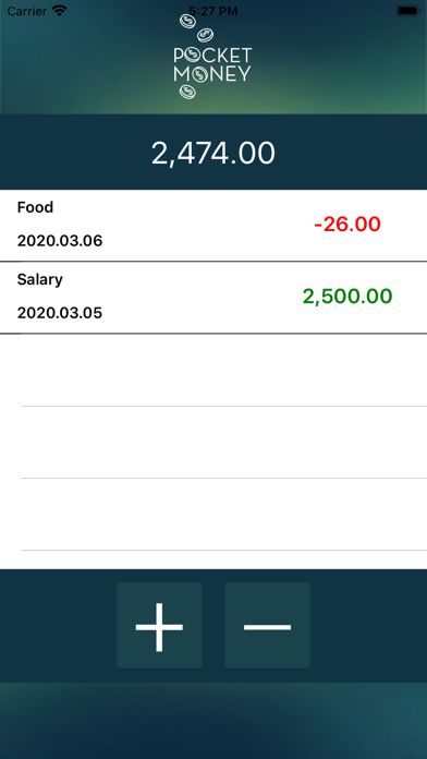 Screenshot #1 pour Pocket Money Simple