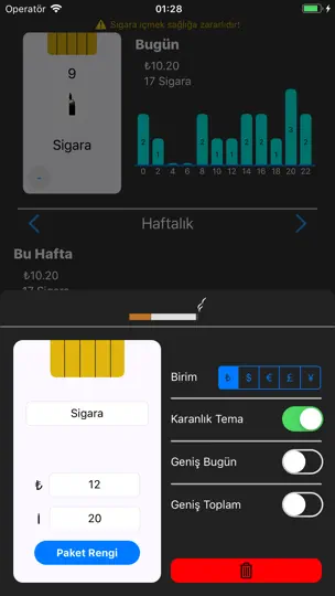 Sigara iPhone Ekran Görüntüsü 2
