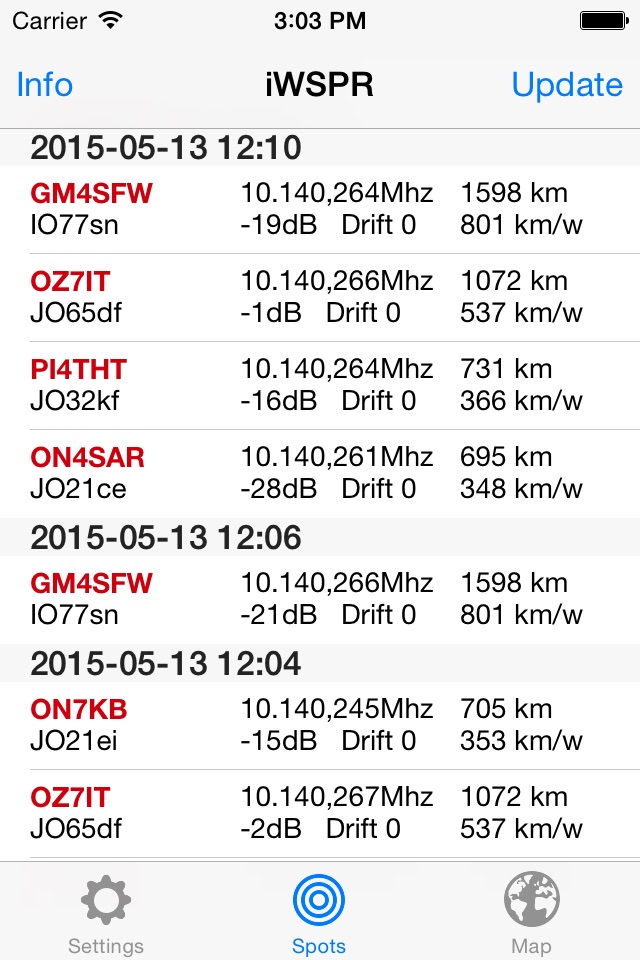 iWSPR TX - QRP Hamradio screenshot 4