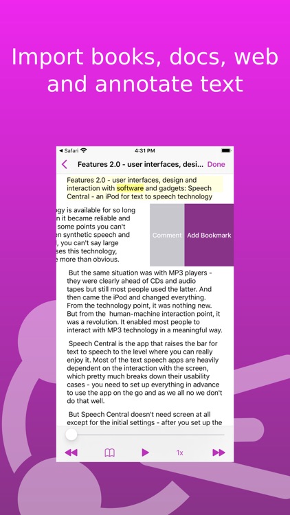 Speech Central: Voice Reader