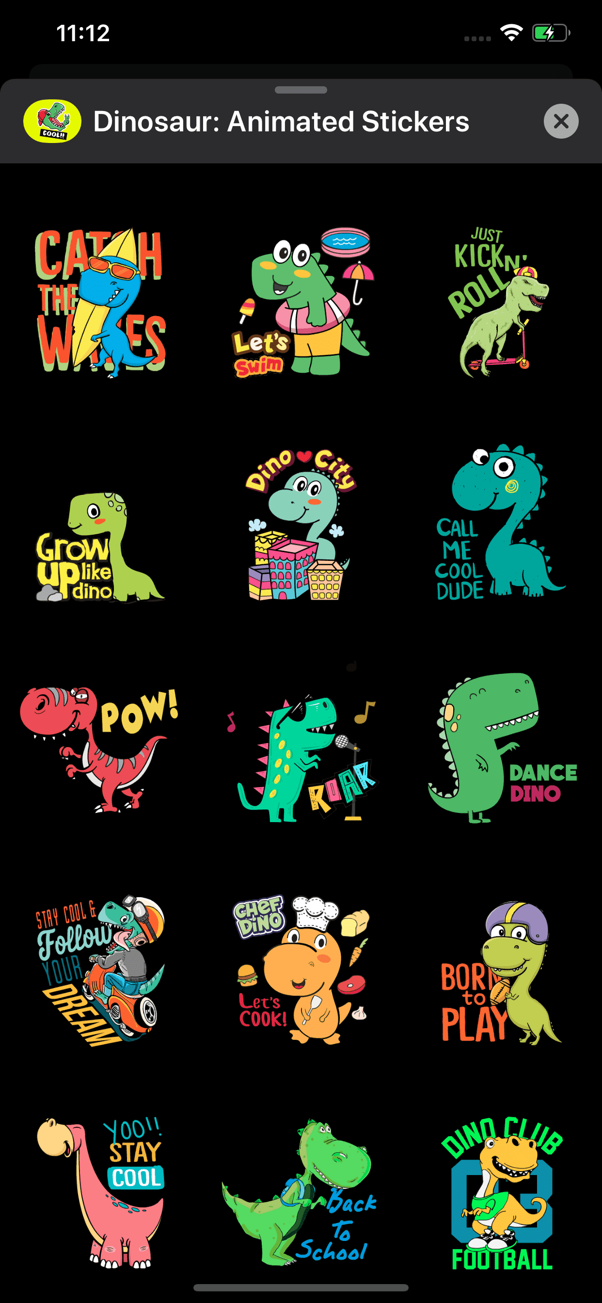 Dinosaur: Animated Stickers