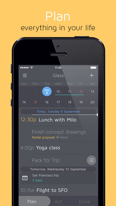 Screenshot #2 for Glass Planner