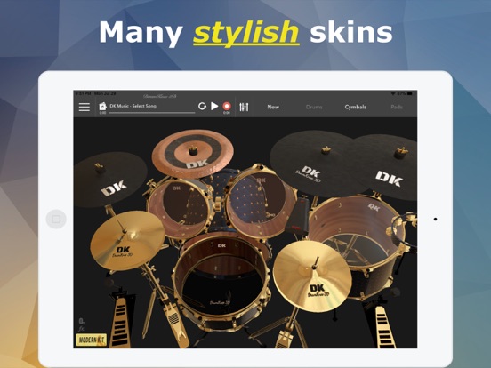 DrumKnee 3D Drums - Drum set screenshot 2